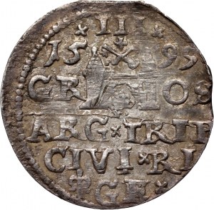 Sigismondo III Vasa, trojak 1599, Riga