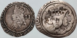 Anglie, sada mincí 1461-1670 (2 kusy)