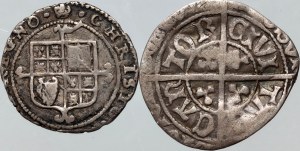 England, set of coins from 1461-1670 (2 pieces)