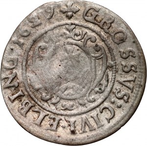 Schwedische Besetzung, Gustav II Adolf, Pfennig 1629, Elbląg