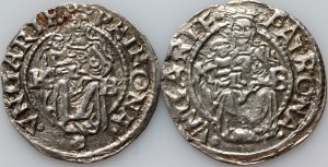 Hongrie, Ferdinand Ier, denier 1537 KB, denier 1547 KB, Kremnica (2 pièces).