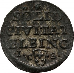 Auguste III, shilling 1763 ICS, Elbląg