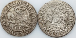 Sigismondo II Augusto, mezzo penny 1550, mezzo penny 1559, Vilnius