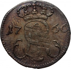 Stanislaw August Poniatowski, shilling 1766 FLS, Gdansk