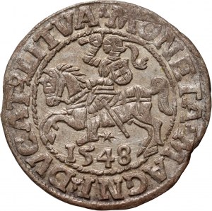 Sigismondo II Augusto, mezzo penny 1548, Vilnius