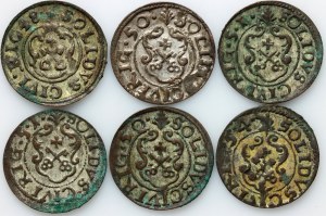 Livonia, Christina, set of shekels from 1648-1654, Riga