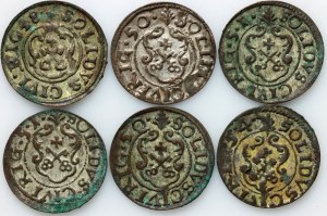 Liwonia, Krystyna, zestaw szelągów z lat 1648-1654, Ryga