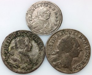 Německo, Prusko, sada mincí (3 kusy)