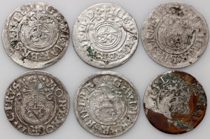 Prusse, ensemble de demi-traces datées de 1621-1626, (6 pièces)