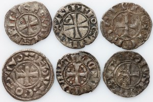 Europa, Medioevo, set di denari, (6 pezzi)