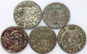 Allemagne, Prusse, Frédéric Guillaume Ier, série de six pence datée de 1681-1687 (6 pièces)