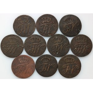 Germany, Prussia, Frederick William II, set of coins from 1790-1810 (10 pieces)