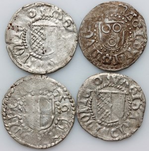 Livonia, set of Shillings 1483-1535, Wenden (4 pieces)