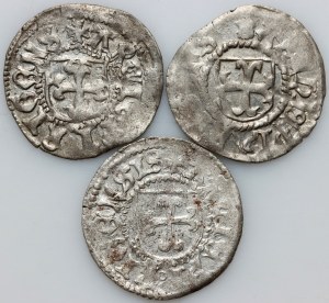 Livonia, set of Schillings from 1500-1509, Riga (3 pieces)