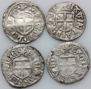 Livonia, set of Schillings from 1480-1483, Reval (Tallinn) (4 pieces)