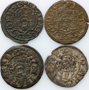 Ryga, zestaw szelągów z lat 1568-1578 (4 sztuki)