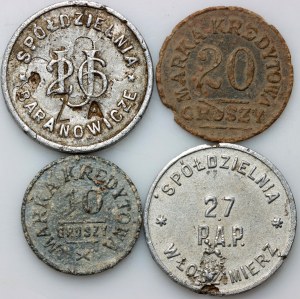 Military Cooperatives, set of tokens (4 pieces)