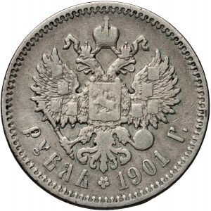 Russia, Nicola II, rublo 1901 (ФЗ), San Pietroburgo