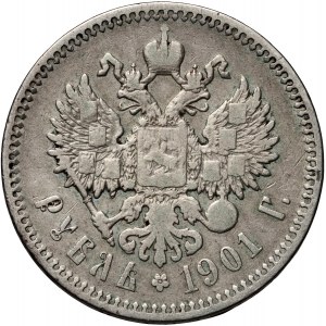 Russie, Nicolas II, rouble 1901 (ФЗ), Saint-Pétersbourg