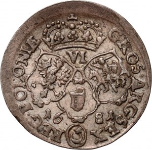 Jean III Sobieski, six pence 1681, Bydgoszcz