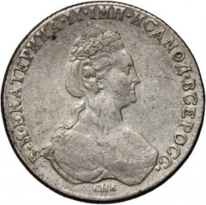 Russia, Caterina II, rublo 1780 СПБ ИЗ, San Pietroburgo