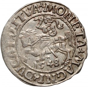 Sigismund II. Augustus, halber Pfennig 1548, Vilnius