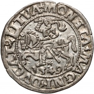 Sigismond II Auguste, demi-penny 1549, Vilnius