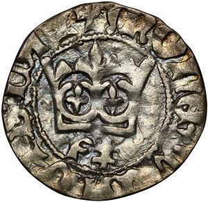 Władysław Jagiełło 1386-1434, mezzo penny, Wschowa, riferimento F‡