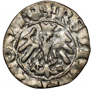 Władysław Jagiełło 1386-1434, mezzo penny, Wschowa, riferimento F‡