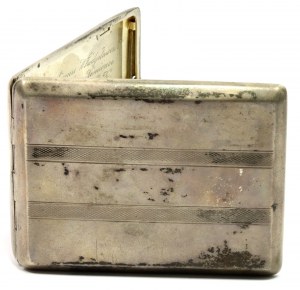 Poland, People's Republic of Poland, silver cigarette case with historical dedication 1948