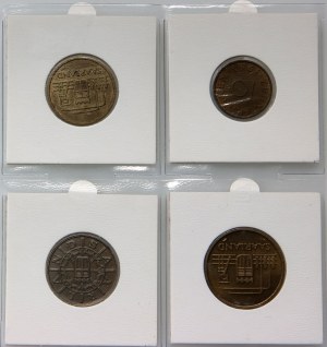 Deutschland, Protektorat Saarland, Kursmünzensatz (4 Stück) 1954-1955