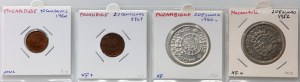 Mozambik, zestaw monet (4 sztuki) z lat 1952-1961