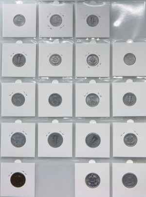 Germany, GDR, set of coins (34 pieces) from 1949-1987