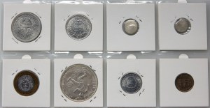 Kambodża, zestaw monet (8 sztuk) z lat 1847-1994