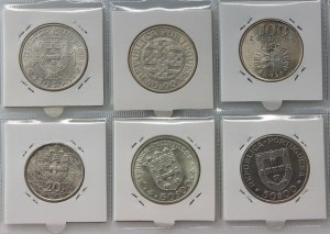 Portugalsko, sada mincí (6 kusů) 1966-1976