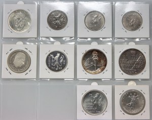 Nórsko, sada pamätných mincí (10 kusov) 1964-1997