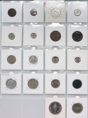 Norwegia, zestaw monet (18 sztuk) z lat 1897-1963