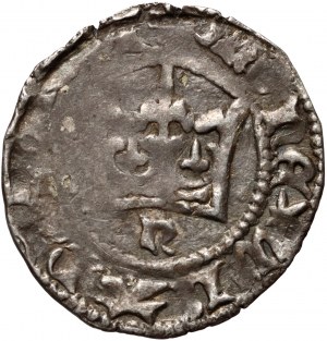 Władysław Jagiełło 1386-1434, halber Pfennig, Kraków, Ref. N