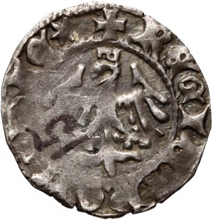 Władysław Jagiełło 1386-1434, halber Pfennig, Kraków, Ref. N