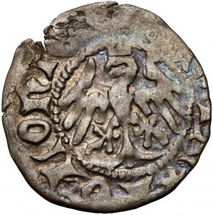 Władysław Jagiełło 1386-1434, demi-penny, Cracovie, référence AS.