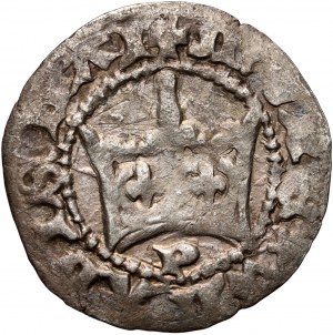 Władysław Jagiełło 1386-1434, halber Pfennig, Kraków, Ref. P