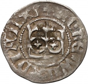 Władysław Jagiełło 1386-1434, mezzo penny, Cracovia, senza iscrizioni