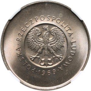 PRL, 10 zlotys 1969, 25 Years of the Polish Peoples Republic