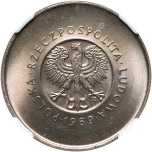 PRL, 10 zloty 1969, 25 anni di PRL