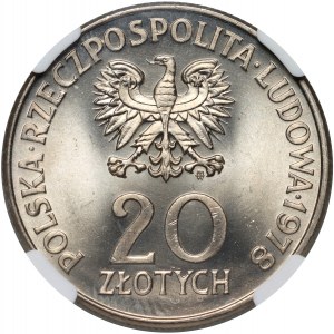 PRL, 20 zloty 1978, Maria Konopnicka