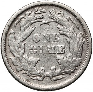 Spojené štáty americké, 10 centov (Dime) 1872, Liberty