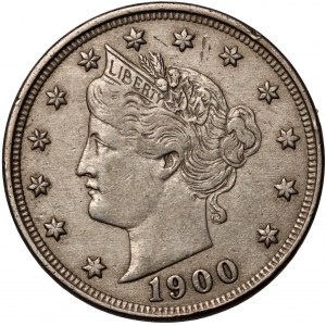 Vereinigte Staaten von Amerika, 5 Cents 1900, Liberty