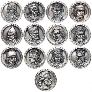 III RP, ensemble de 13 médailles de la série PTTK Chełm 1982-1992, Janusz Jarnuszkiewicz