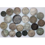 Śląsk, Prusy, Austria, zestaw 22 monet, CIEKAWY ZESTAW