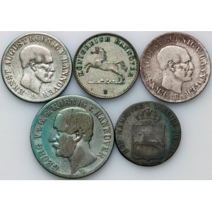 Germany, Hannover, set of coins from 1836-1850 (5 pieces)